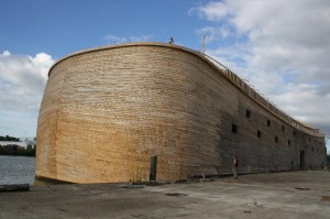 Replica Ark under construction in August 2010 (photo Marie Kuipers).