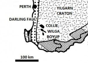 Location of Collie Basin, Western Australia