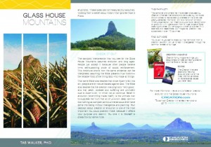 Brochure about Glass House Mountains