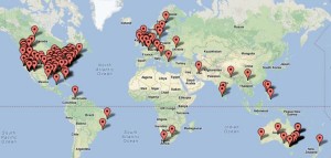 Where visitors to the blog are coming from.