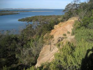 Rhyll Inlet from Diamond Dolly Quarry boardwalk.